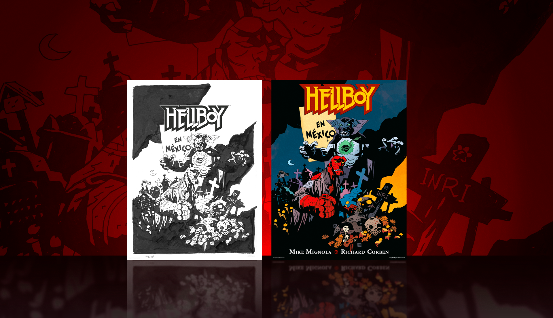 Hellboy in Mexico 15th Anniversary Screenprints