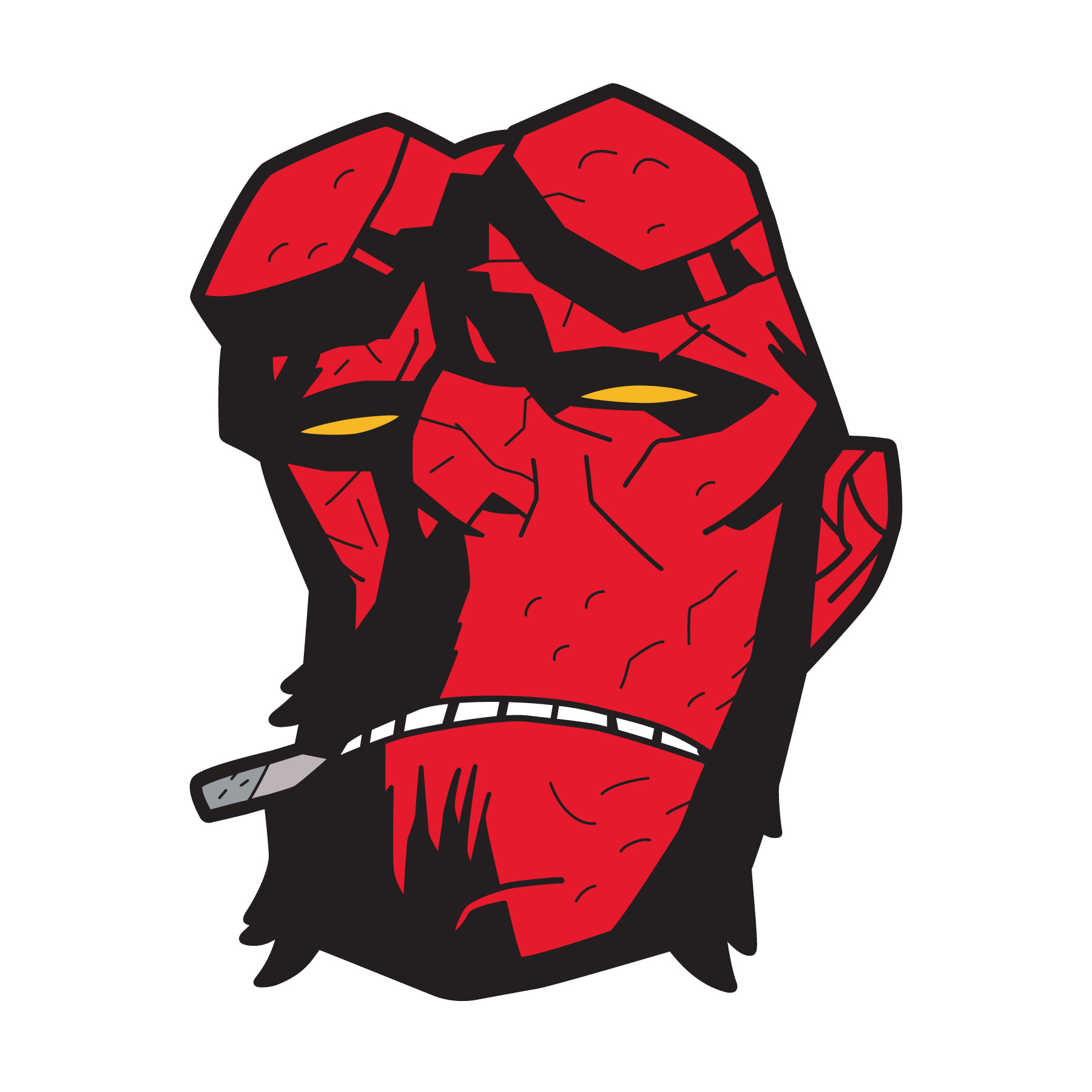 Hellboy Enamel Pin