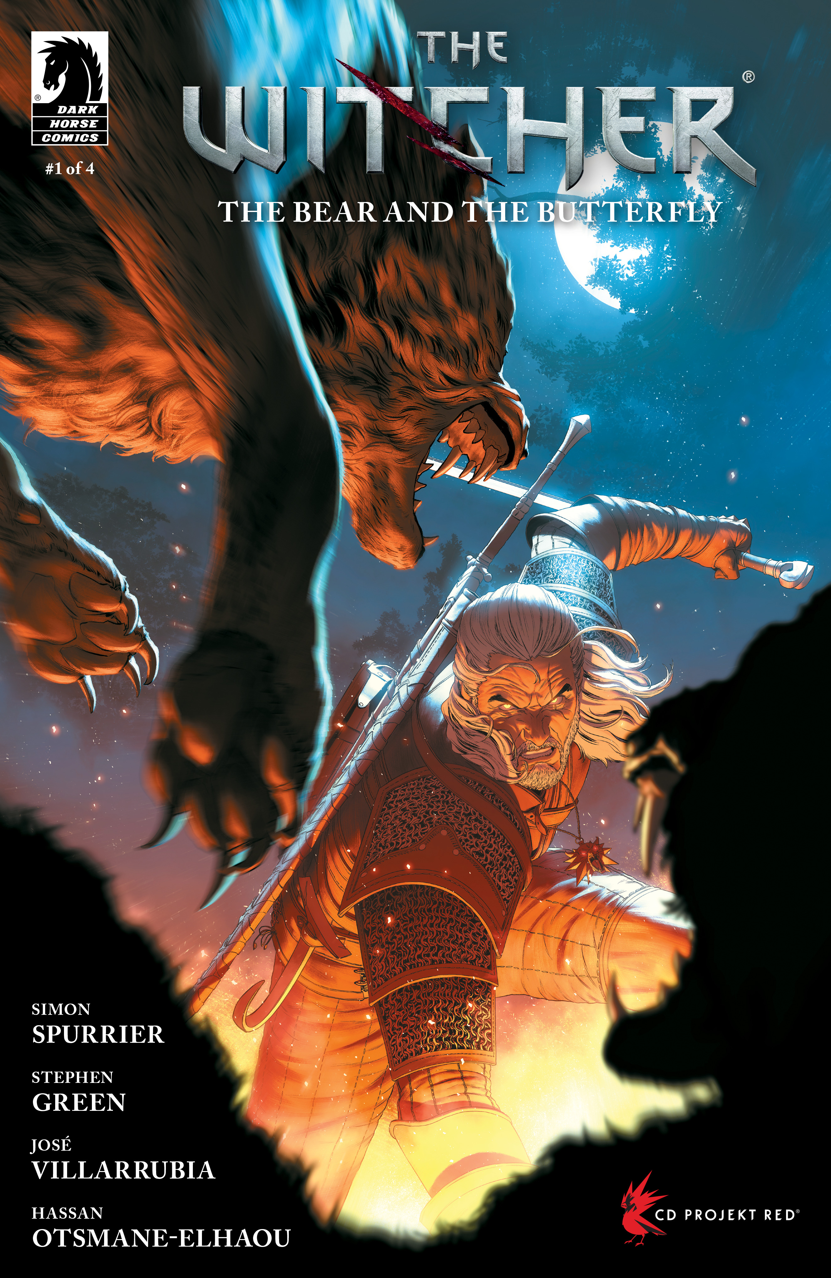 Mattias De Lulis Cover featuring Geralt angrily punching a beast